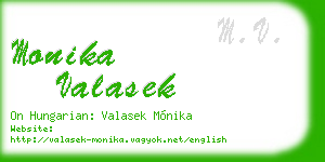 monika valasek business card